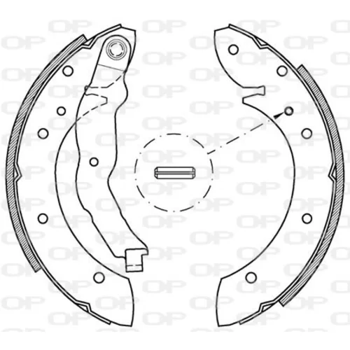 Sada brzdových čeľustí OPEN PARTS BSA2148.00