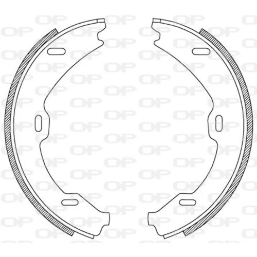 Sada brzdových čeľustí OPEN PARTS BSA2188.00