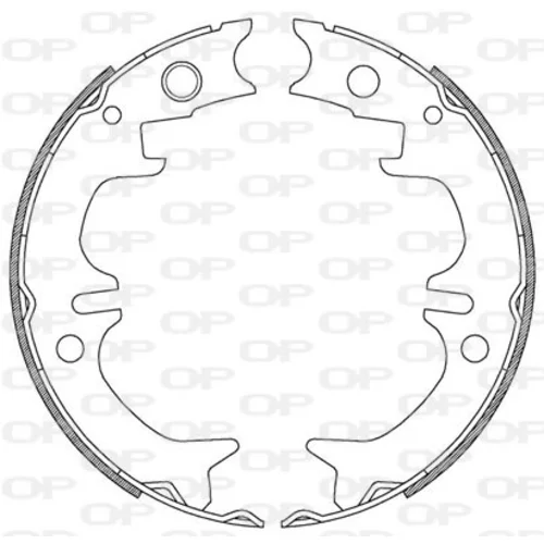 Sada brzdových čeľustí OPEN PARTS BSA2208.00