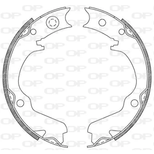 Sada brzdových čeľustí OPEN PARTS BSA2210.00