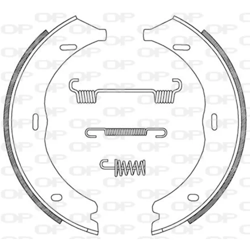 Sada brzdových čeľustí OPEN PARTS BSA2216.00
