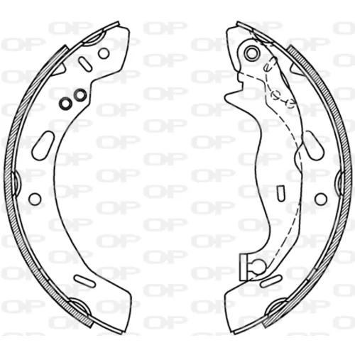 Sada brzdových čeľustí OPEN PARTS BSA2231.00