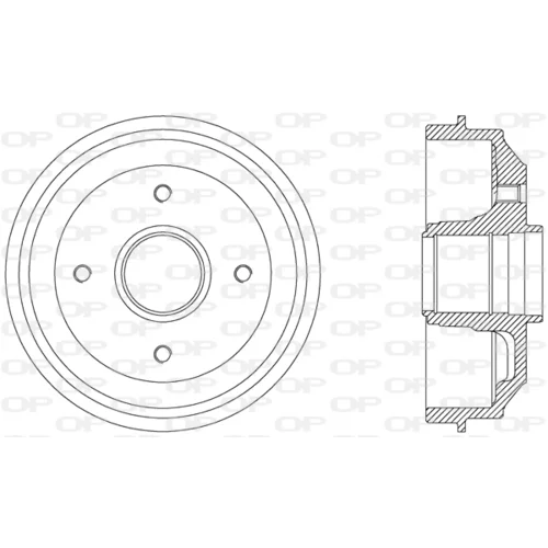 Brzdový bubon BAD9009.30 (OPEN PARTS)
