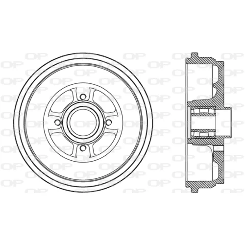 Brzdový bubon BAD9087.31 (OPEN PARTS)