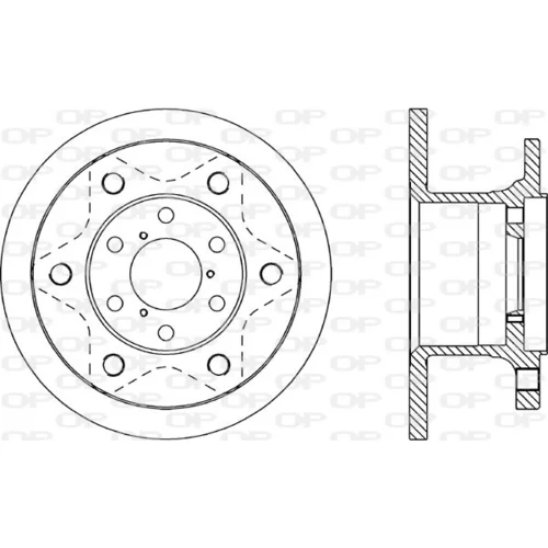 Brzdový kotúč OPEN PARTS BDA1132.10
