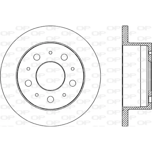Brzdový kotúč OPEN PARTS BDA2033.10