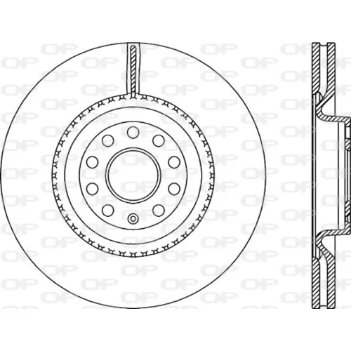 Brzdový kotúč OPEN PARTS BDA2337.20