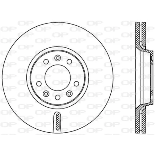 Brzdový kotúč OPEN PARTS BDA2383.20