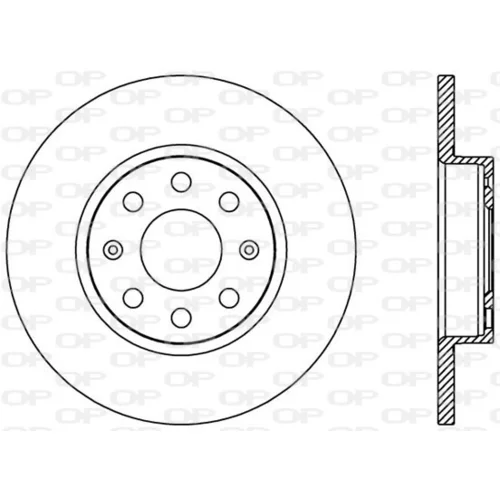 Brzdový kotúč OPEN PARTS BDA2444.10