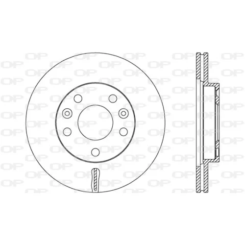 Brzdový kotúč OPEN PARTS BDA2656.20