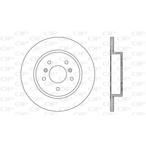 Brzdový kotúč OPEN PARTS BDA2726.10