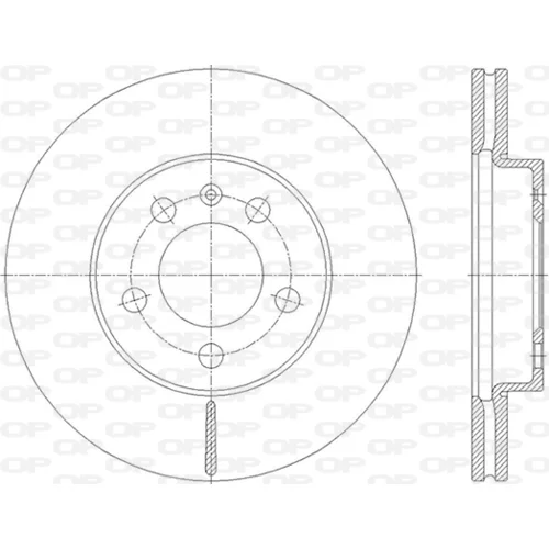 Brzdový kotúč BDA2848.20 (OPEN PARTS)