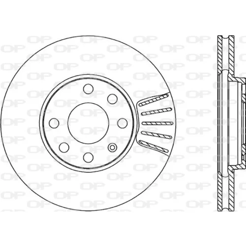 Brzdový kotúč OPEN PARTS BDR1807.20