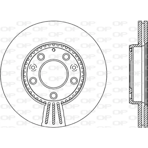 Brzdový kotúč OPEN PARTS BDR2135.20