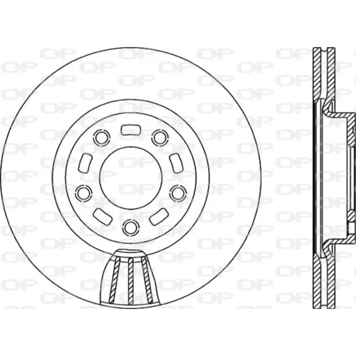 Brzdový kotúč OPEN PARTS BDR2156.20