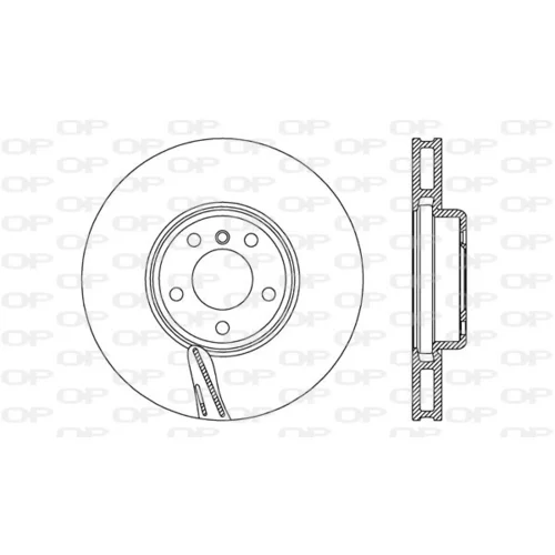 Brzdový kotúč OPEN PARTS BDR2744.20