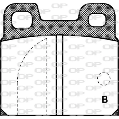 Sada brzdových platničiek kotúčovej brzdy BPA0005.11 (OPEN PARTS) - obr. 1