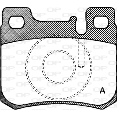 Sada brzdových platničiek kotúčovej brzdy OPEN PARTS BPA0157.20