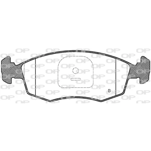 Sada brzdových platničiek kotúčovej brzdy BPA0172.35 (OPEN PARTS) - obr. 1