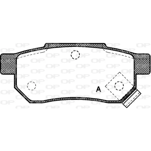 Sada brzdových platničiek kotúčovej brzdy OPEN PARTS BPA0233.02