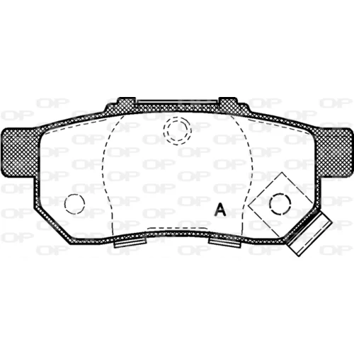 Sada brzdových platničiek kotúčovej brzdy OPEN PARTS BPA0233.52