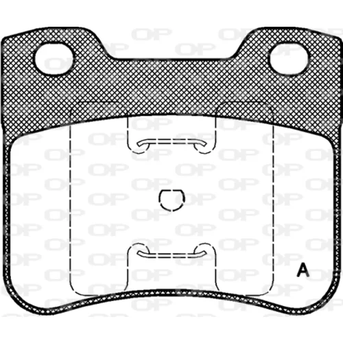 Sada brzdových platničiek kotúčovej brzdy OPEN PARTS BPA0247.10