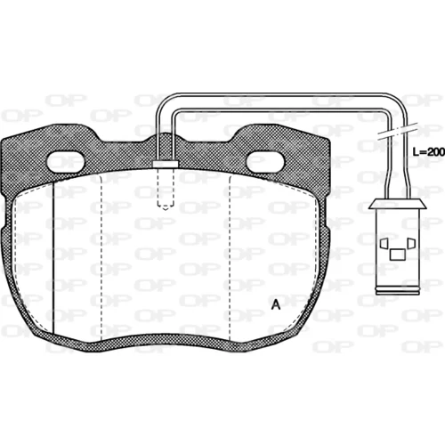 Sada brzdových platničiek kotúčovej brzdy OPEN PARTS BPA0267.11