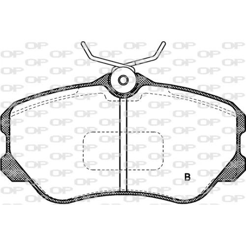 Sada brzdových platničiek kotúčovej brzdy BPA0303.02 (OPEN PARTS) - obr. 1