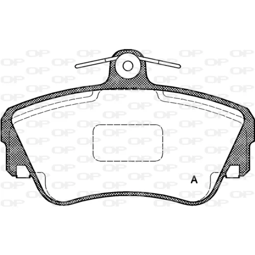 Sada brzdových platničiek kotúčovej brzdy OPEN PARTS BPA0309.10