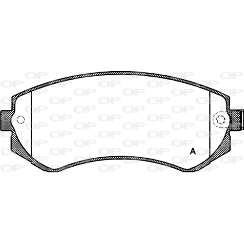 Sada brzdových platničiek kotúčovej brzdy OPEN PARTS BPA0317.12
