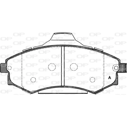 Sada brzdových platničiek kotúčovej brzdy OPEN PARTS BPA0318.82