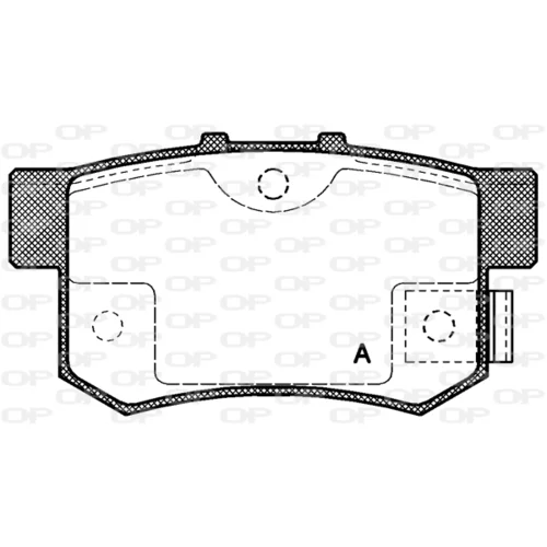 Sada brzdových platničiek kotúčovej brzdy OPEN PARTS BPA0325.02