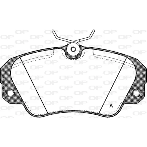 Sada brzdových platničiek kotúčovej brzdy OPEN PARTS BPA0382.00