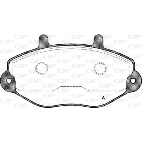 Sada brzdových platničiek kotúčovej brzdy OPEN PARTS BPA0392.00