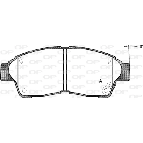 Sada brzdových platničiek kotúčovej brzdy OPEN PARTS BPA0402.42