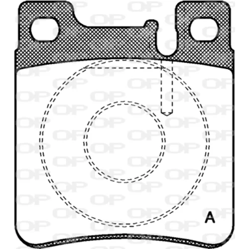 Sada brzdových platničiek kotúčovej brzdy OPEN PARTS BPA0407.00
