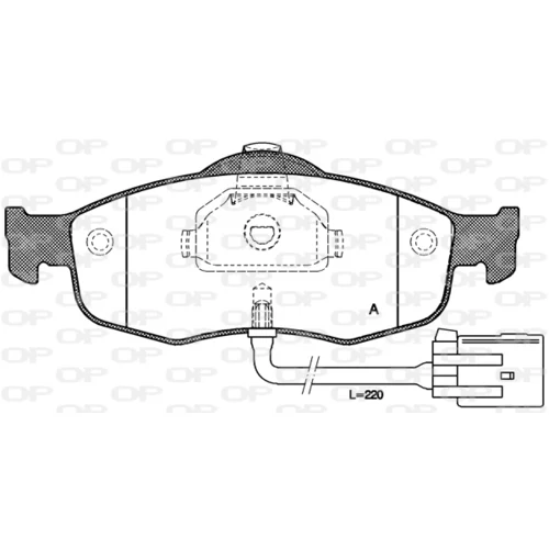 Sada brzdových platničiek kotúčovej brzdy OPEN PARTS BPA0432.02