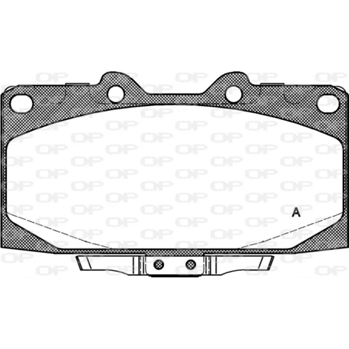 Sada brzdových platničiek kotúčovej brzdy OPEN PARTS BPA0599.12