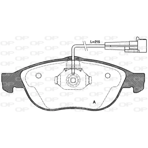 Sada brzdových platničiek kotúčovej brzdy OPEN PARTS BPA0660.02