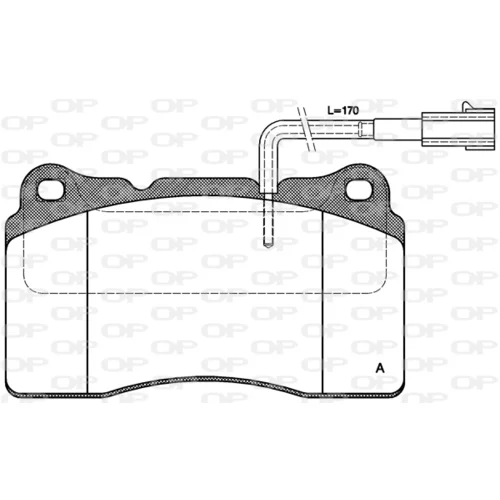 Sada brzdových platničiek kotúčovej brzdy OPEN PARTS BPA0666.22