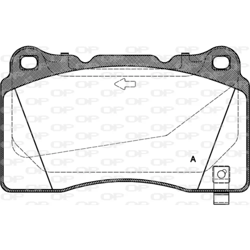 Sada brzdových platničiek kotúčovej brzdy OPEN PARTS BPA0666.32