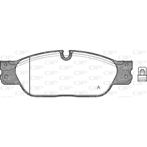 Sada brzdových platničiek kotúčovej brzdy OPEN PARTS BPA0731.20