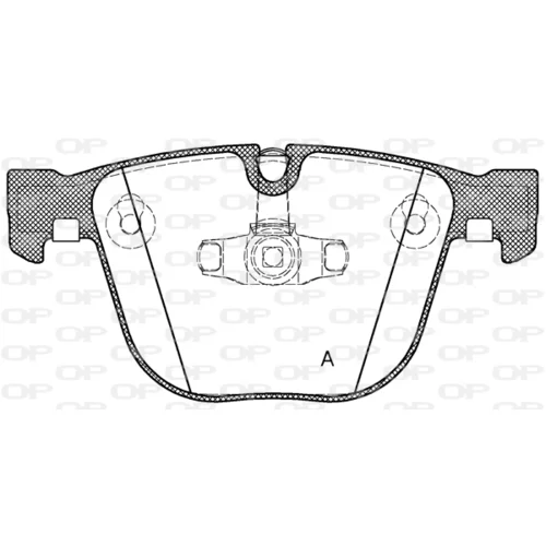 Sada brzdových platničiek kotúčovej brzdy OPEN PARTS BPA0892.20