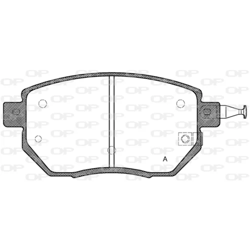 Sada brzdových platničiek kotúčovej brzdy OPEN PARTS BPA0985.02