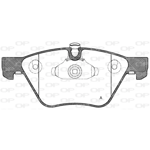 Sada brzdových platničiek kotúčovej brzdy OPEN PARTS BPA1052.00