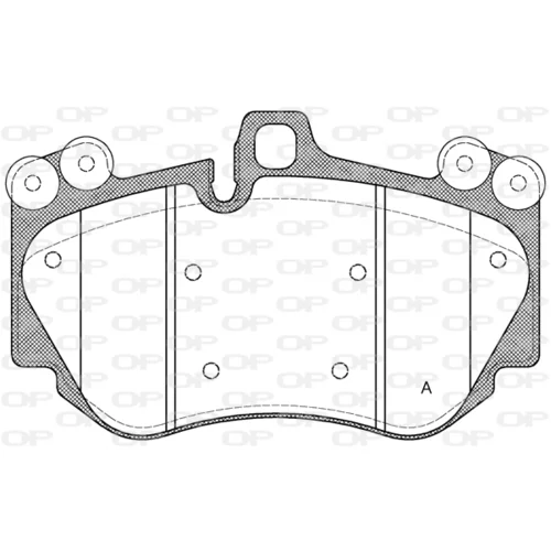 Sada brzdových platničiek kotúčovej brzdy OPEN PARTS BPA1140.00