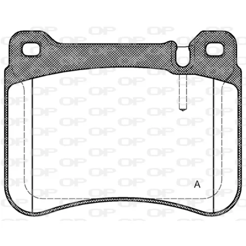 Sada brzdových platničiek kotúčovej brzdy OPEN PARTS BPA1193.00
