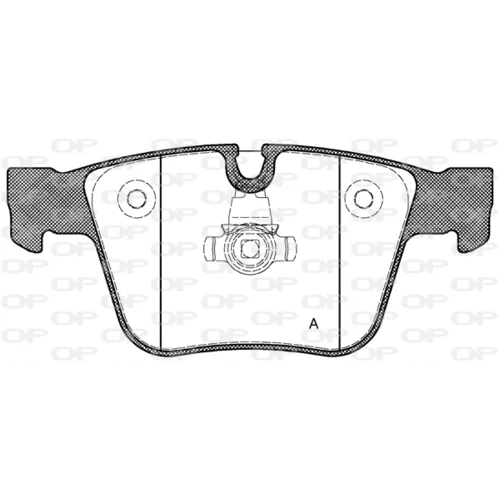 Sada brzdových platničiek kotúčovej brzdy OPEN PARTS BPA1216.00