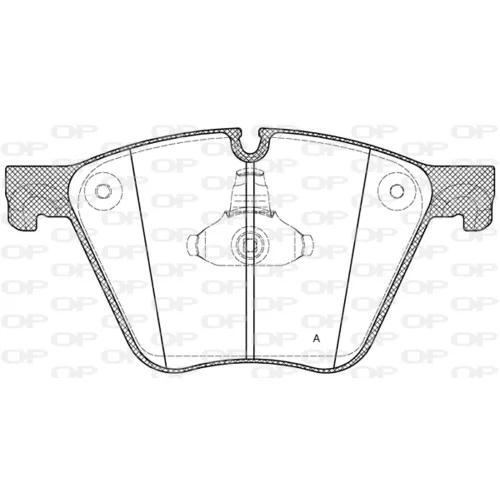 Sada brzdových platničiek kotúčovej brzdy OPEN PARTS BPA1419.00