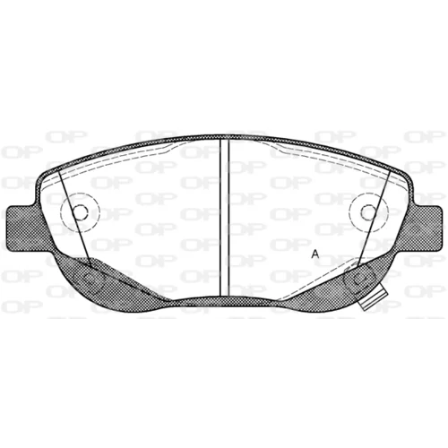 Sada brzdových platničiek kotúčovej brzdy OPEN PARTS BPA1448.02